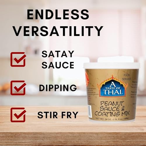 A Taste of Thai Peanut Sauce & Coating Mix / 3 Pack / 3 Peanut Sauce