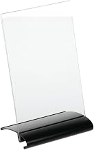 Sign Holder Matte Black Aluminum Vertical - 5 1/2" L x 8 1/2" H