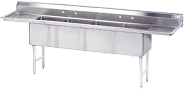 Advance Tabco FC-4-1824-18RL 18" x 24" 4 Compartment Sink