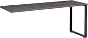 Hirsh Industries Inc Open Plan Return Desk, Charcoal Top with Black Legs, 48" W x 24" D x 29" H