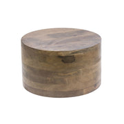 Display Riser Wooden Mango Wood - 12"Dia x 7"H by HUBERT – Wood, Brown, Model MDA-H716-13