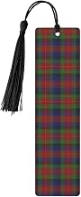 Clan Tennant Tartan Wooden Bookmark 1.2x4.6 Inch