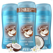 Secret Coconut / 2.6 Ounce (Pack of 3) / 3 Antiperspirant Deodorant