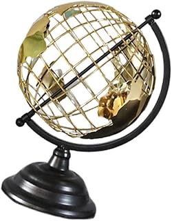 Educational World Globe Decoration Metal Featurings Geometrics Wire Framework