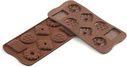 Silikomart Silicone Easy Chocolate Mold, Assorted, Biscuit