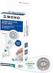 Tombow Mono Office Correction Roller, refillable, 4.2 mm x 14 m, Centred Correction for Left & Right-handers, 100% Recycled housing [CT-CXE4]