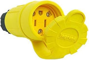 Legrand Pass & Seymour PS15W47CCV3 15 Amp Watertight Connector, Stgraight Blade, NEMA 4X/6P, 5-15R, Yellow (1 Count)