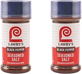 Lawry's Seasonings & Rubs - 2 bottles (Black Pepper Seasoned Salt 5oz)