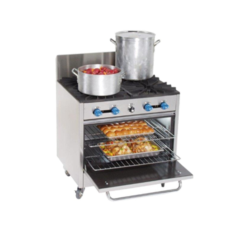 Gas 36" Heavy Pot Range w/ Char Broiler by Comstock Castle – Model FK430-1.5RB