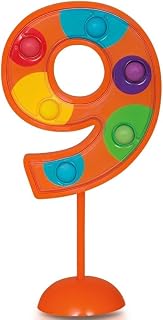 Unique Party Unique Flashing Number 9 Cake Topper Decoration, Multicolor