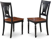 Furnifact Solid Wood Dining Chairs Traditional-Style with Wood Seat Set of 2, Kitchen Chairs for Dining Table and Dining Room Sets