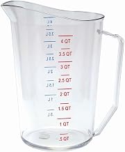 Camwear Measuring Cups, 4 Quart, Polycarbonate, Clear