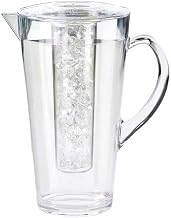 Cal Mil Polycarbonate Pitcher with Ice Chamber, 9 x 9 x 10 inch - 1 each.