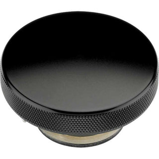 BILLET SPEC Radiator Cap 16 lb. Plain (Black Anodized) by Billet Specialties – Metal, Black, Model BLK75120
