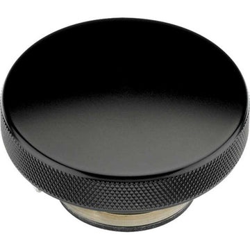 BILLET SPEC Radiator Cap 16 lb. Plain (Black Anodized) by Billet Specialties – Metal, Black, Model BLK75120