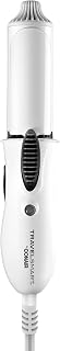 Conair Travel Curling Iron, Mini 1- Inch Ceramic Curling Iron in White by Travel Smart (Renewed)