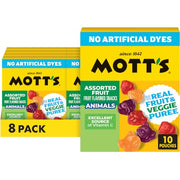 Mott's Assorted Fruit / 10 Count (Pack of 8) / Animal Assorted Fruit Fruit Snacks