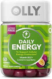 OLLY Gummy Active Immunity+Elderberry 45 Gummies Berry Flavor & Daily Energy Gummy Tropical Flavor 60 Count