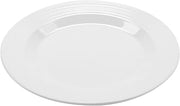 GET 9" White Textured Rim Melamine Dinner Plate (Set of 12)