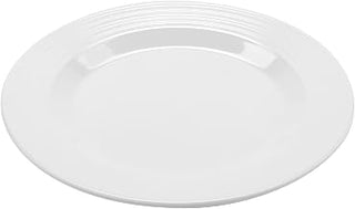 GET 9" White Textured Rim Melamine Dinner Plate (Set of 12)