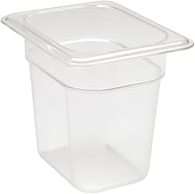 Cambro 86CW135 Camwear 1/8 Size Clear Food Pan - 6" Deep (1.25QT)