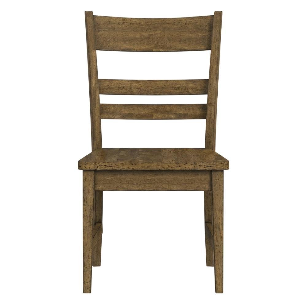 Toasted Java Ladderback Side Chairs by Starlight Canyon Home – Solid Asian Hardwood, Brown, Pack of 2