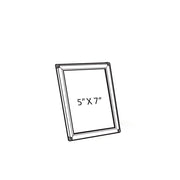 Azar Displays 5 in W x 7 in H Vertical/Horizontal Frame for Counter & Wall / silver / 1 Store Sign Holders