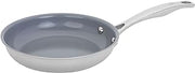 HENCKELS Clad H3 8-inch Induction Ceramic Nonstick Frying Pan, Stainless Steel, Durable and Easy to clean