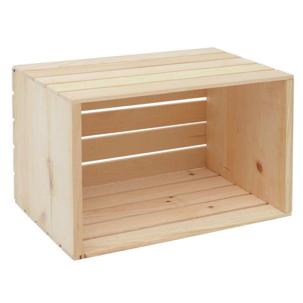Small Wood Crate Riser by Retail Resource – Natural, Model USC2