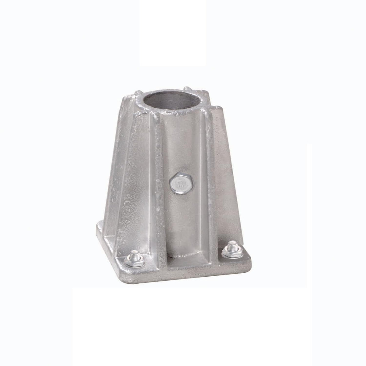 Single Socket Base for Pedestrian Barrier by Global Industrial – 1-5/8" ID, Steel, Black, Model 940374