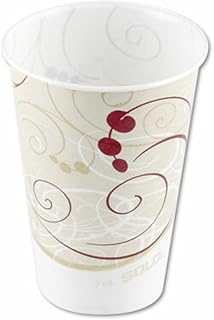 DART Waxed Paper Cold Cups, 7 Oz, Symphony Design