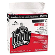 Brawny Industrial Wipers by Georgia-Pacific – 9 1/8 x 16 1/2, white, Model 25070CT