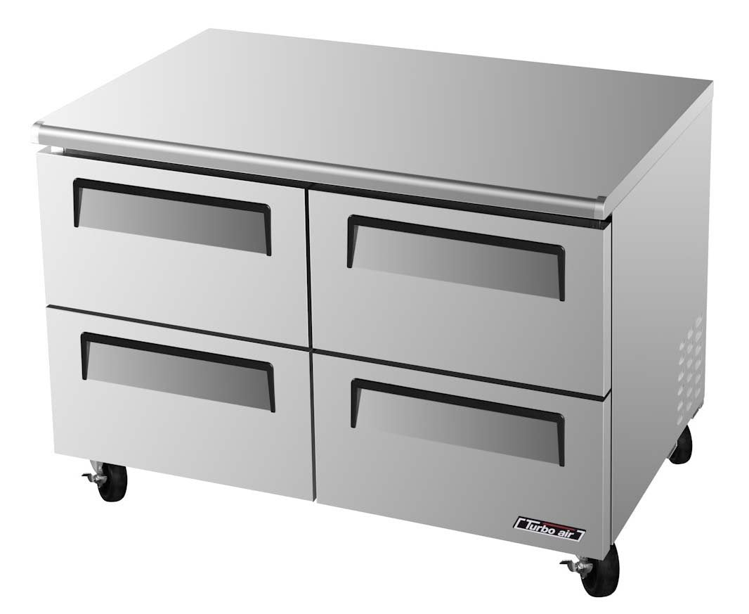 () - 49" Undercounter Refrigerator - Super Deluxe Series by Turbo Air – 12.0 cubic_feet, Stainless-Steel, Model TUR-48SD-D4
