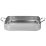 Roasting Pan 5-Ply Stainless Steel Silver - 12 3/5" L x 10 1/4" W x 2 3/4" H by HUBERT – Stainless Steel, Silver, Model CE5PLY12.5-X