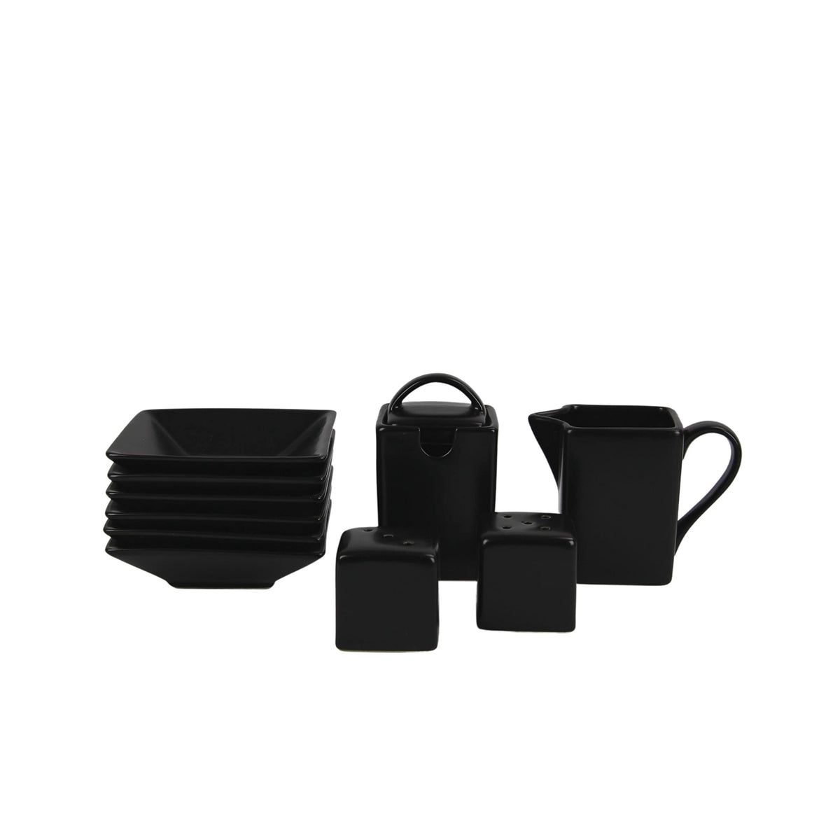 10 Strawberry Street Matte Black / 45 PC / 1 Dinnerware Sets