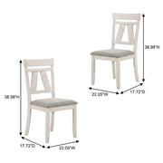 Solid Rubberwood Side Chairs Set of by Starlight Canyon Home – Rubberwood, Brown, Pack of 2