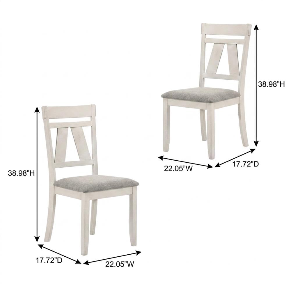 Solid Rubberwood Side Chairs Set of by Starlight Canyon Home – Rubberwood, Brown, Pack of 2