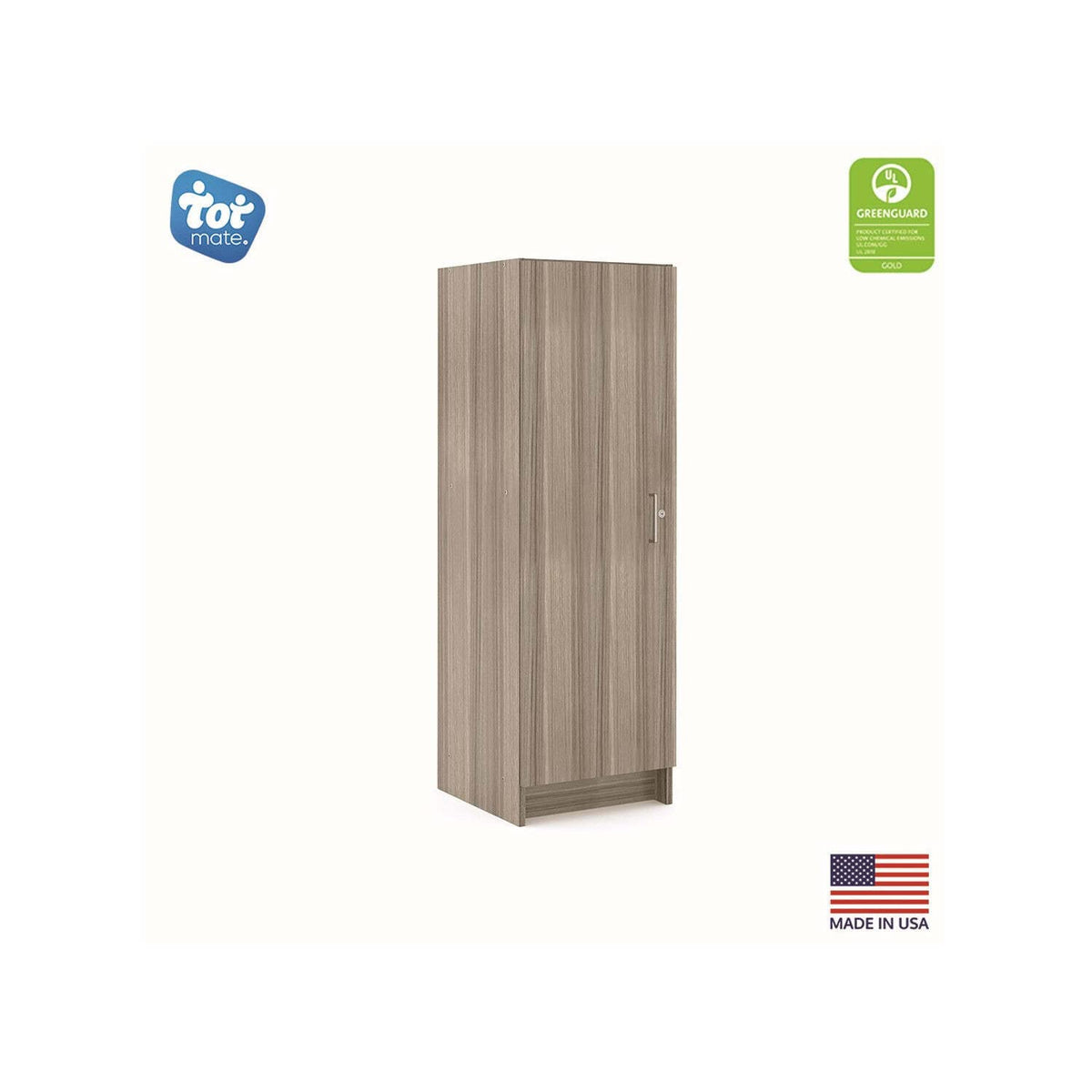 Single-Door Tall Cabinet by Tot Mate – Elm, Model TM2084A.0W92