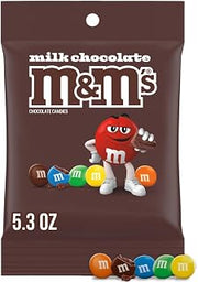 M&M's Milk Chocolate Candy Peg Bag 5.3-Ounce (Pack of 12)