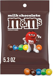M&M's Milk Chocolate Candy Peg Bag 5.3-Ounce (Pack of 12)