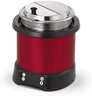 Vollrath 7470140 Mirage Countertop Induction Rethermalizer, 7 Qt Capacity with Induction-Ready Inset and Cover, Digital Controls with Presets, Red Finish, 120V
