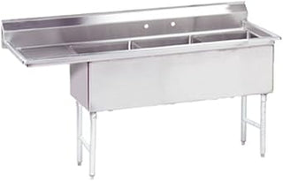 Advance Tabco FC-3-2424-24L 24" x 24" 3 Compartment Sink