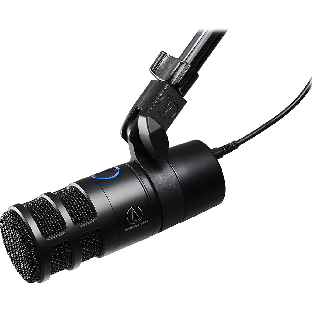 AT2040USB Hypercardioid Dynamic Podcast USB Microphone by Audio-Technica – 14.53 cm, Metal, Black, Model E99AT2040USB