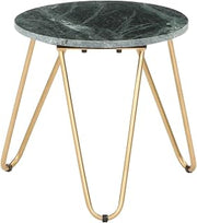 mesas de Centro para sala Dining Table setCoffee Table Green 15.7"x15.7"x15.7" Real Stone with Marble TextureSuitable for bedrooms, Living Rooms, and Dining Rooms