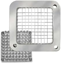 Thunder Group IRFFC001B/IRFFC001W 0.25-Inch Cast Iron French Fry Cutter Blade and 0.25-Inch Square Pusher Block