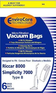 Riccar Paper Bag, 8000 8900 SIM 7000 Type B Micro 6PK