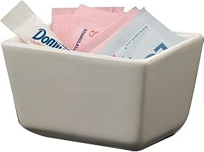 American Metalcraft SPP326 Ceramic Sugar Packet Holder, 3.5" L x 2.5" W, White