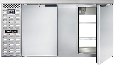 BBC69S-SS-PT Two Section Refrigerated Pass-Thru Back Bar Cooler by Continental Refrigerator – Commercial Grade