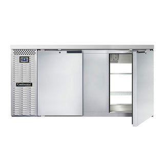 BBC69S-SS-PT Two Section Refrigerated Pass-Thru Back Bar Cooler by Continental Refrigerator – Commercial Grade