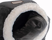 Cat Bed Model Gray Velvet by Armarkat – 18 x 18 x 14, Fabric, Gray, Model C80CSH/MB